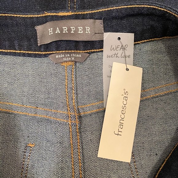 NWT Harper denim skirt Francesca's medium - Picture 6 of 6